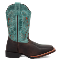 Dan Post Girl's Salina Western Boot in Chocolate Brown