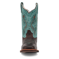 Dan Post Girl's Salina Western Boot in Chocolate Brown