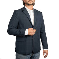 Cinch Men's Navy Plaid Sport Coat