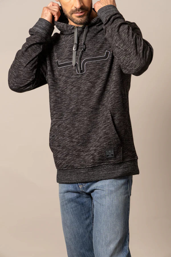 Kimes Ranch Men's Durham Hoodie in Heather Black