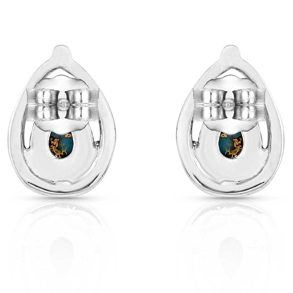 Montana Silversmiths Touch of Turquoise Teardrop Earrings