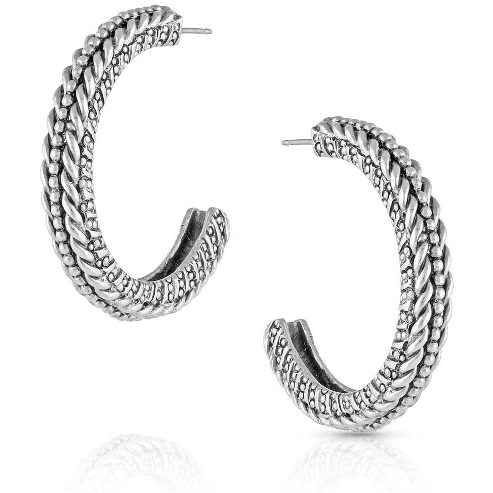 Montana Silversmith Roped In Hoop Earrings