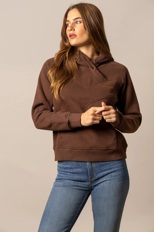 Kimes Ranch Women's Ella Western Hoodie in Brown