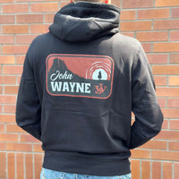 Hooey Men's John Wayne Logo Hoodie in Black