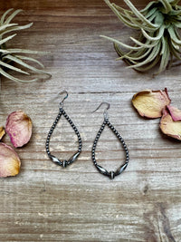 3" Sterling Silver Torpedo Teardrop Earrings