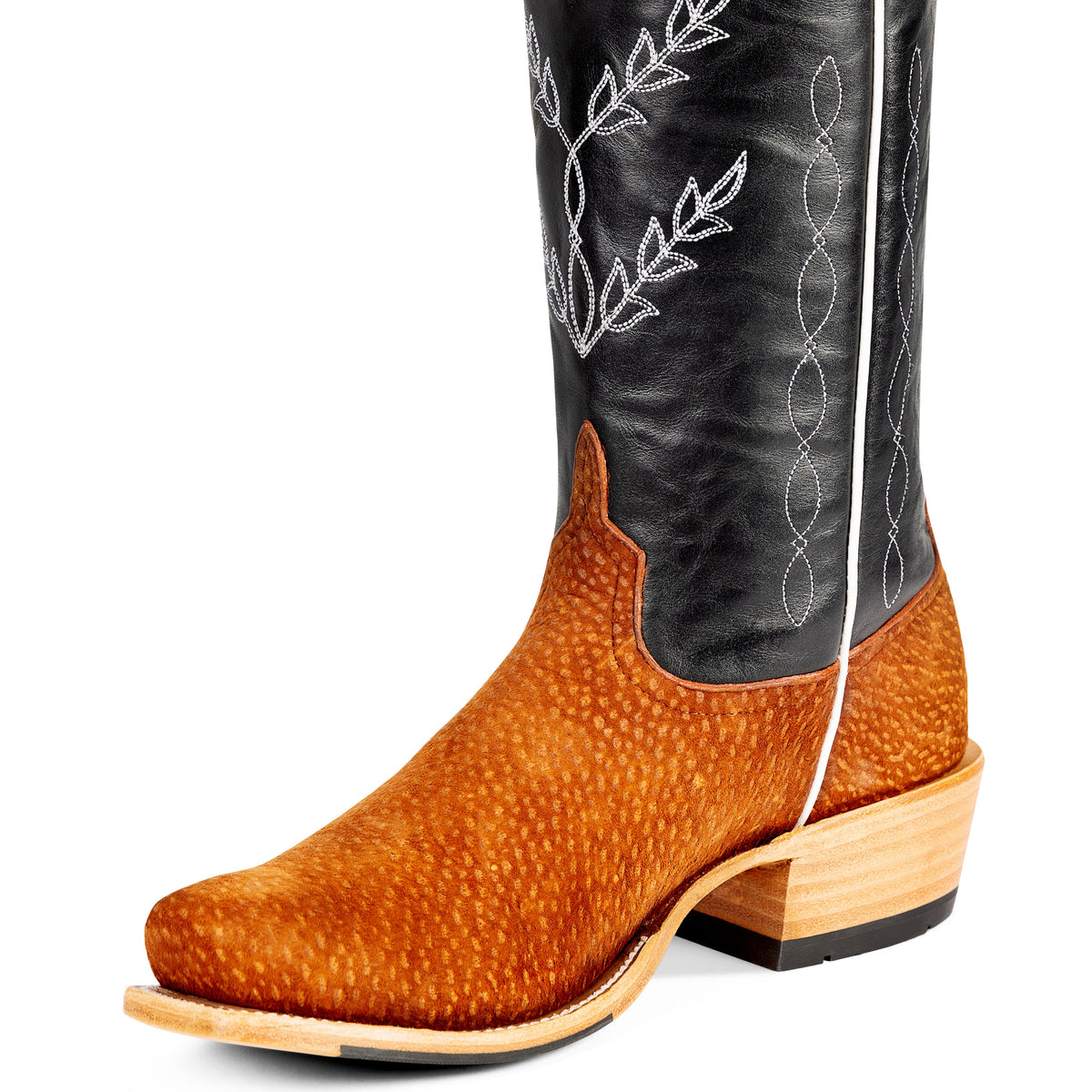 Horse Power Top Hand Peanut Carpincho Western Boot