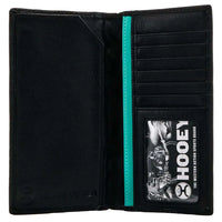 Hooey "Black Hawk" Woven Aztec Print Leather Rodeo Wallet