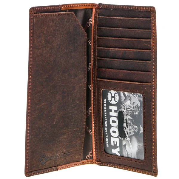 Hooey "Grayson" Rodeo Wallet in Brown and Tan