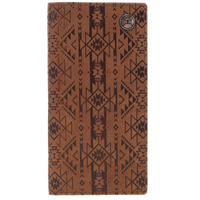 Hooey Classic "Monterey" Aztec Rodeo Wallet in Brown