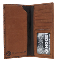 Hooey Classic "Monterey" Aztec Rodeo Wallet in Brown