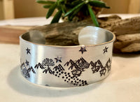 Love Letters Hand Stamped Cuff Bracelet (Multiple Styles/Colors)