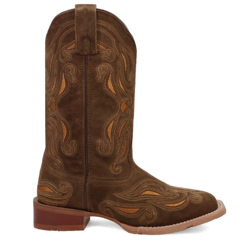 Laredo Women's Millie Suede Boot in Olive