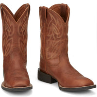 Justin Men's Canter 11" Western Boot in Hazel Brown