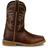 Justin Men's Daywork 11" Water Buffalo Steel Toe Work Boot in Pecan