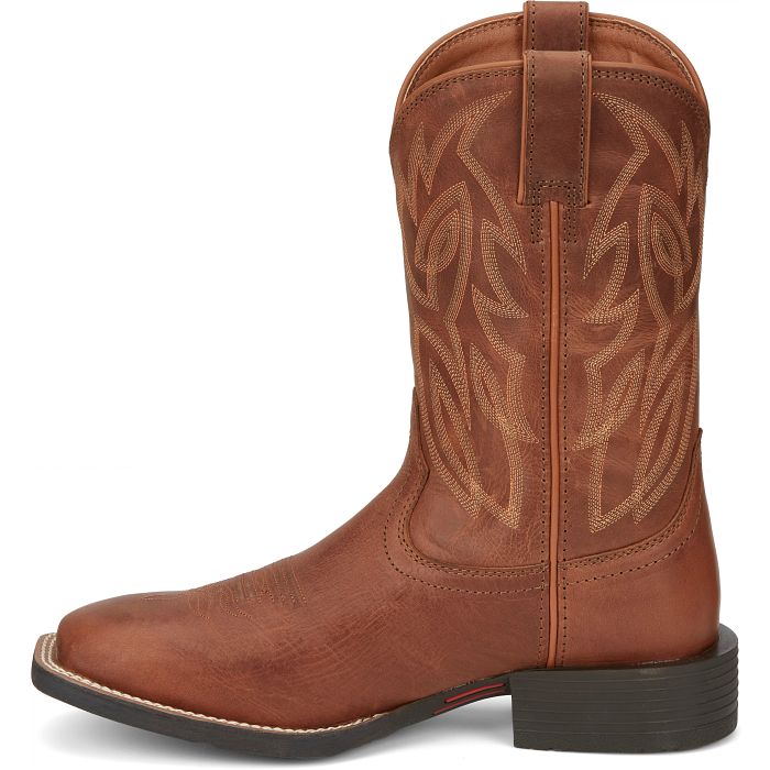 Justin Men's Canter 11" Western Boot in Hazel Brown