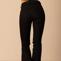 Kimes Ranch Women's Jennifer Ultra High Rise Flare Jean in Black