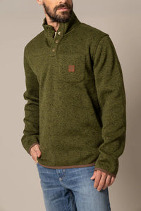 Kimes Ranch Men's Julian Pullover in Army Green