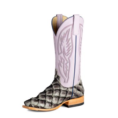 Macie Bean Top Hand Women's Mockingbird Big Bass Western Boot in Grey