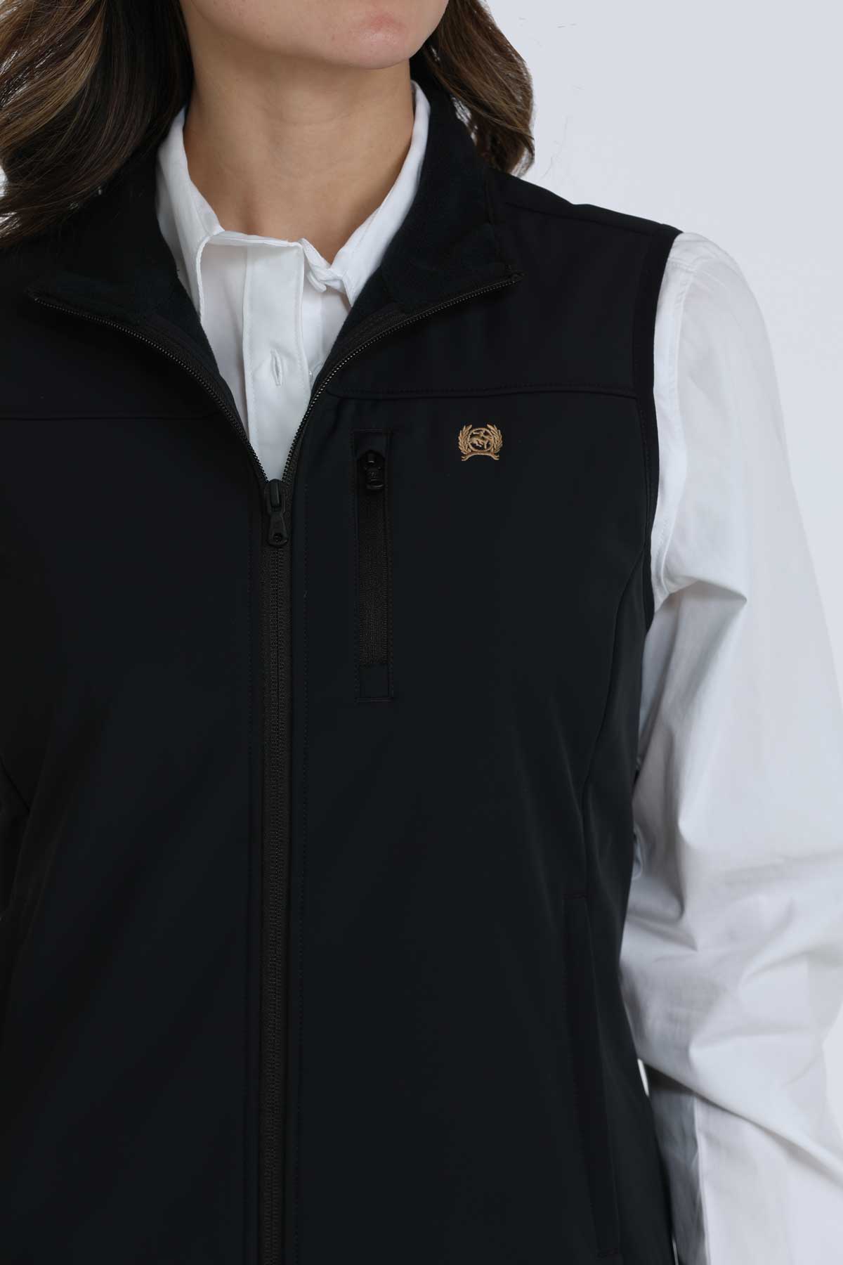 Cinch Women's Logo Bonded Vest in Black