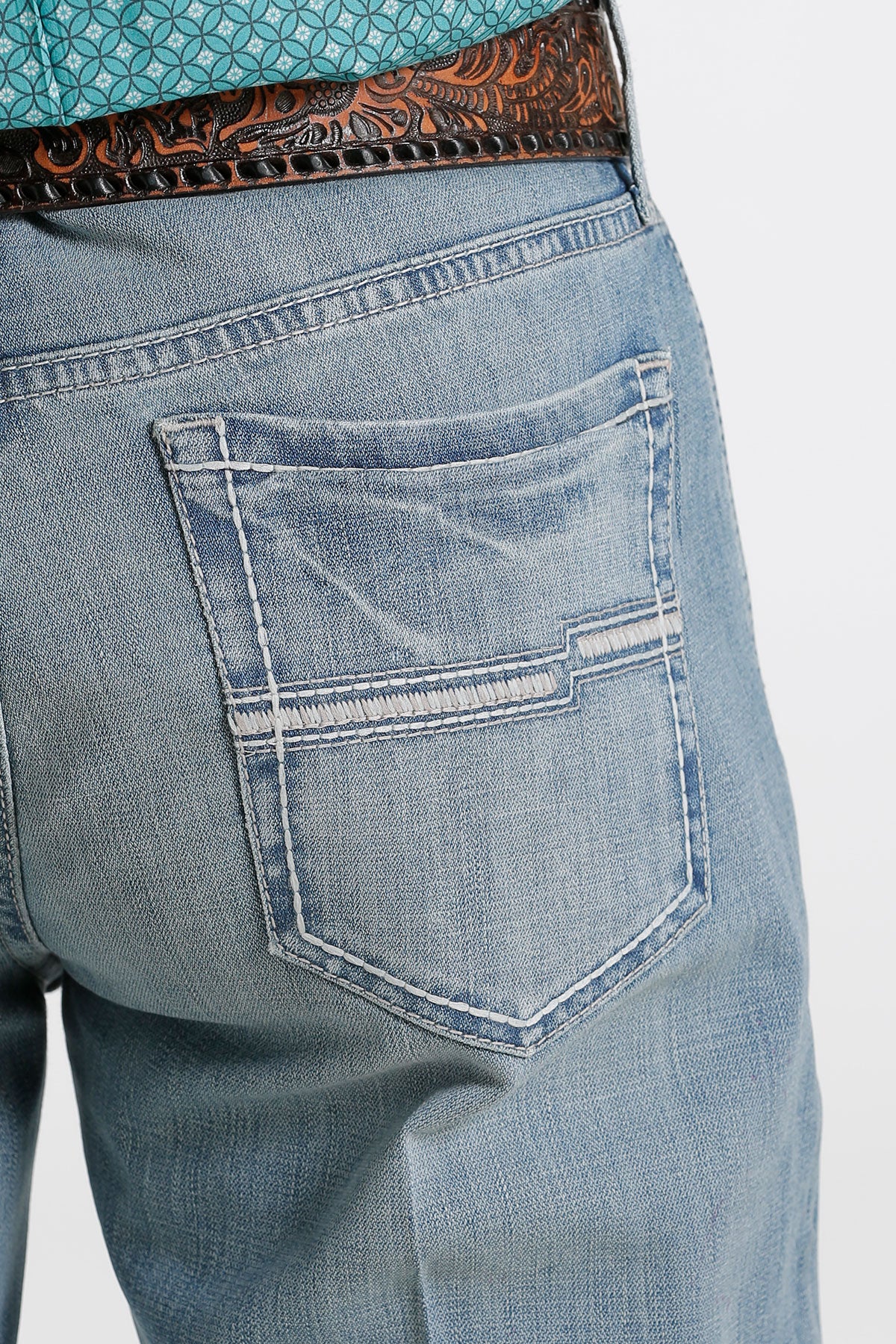 Cinch Men's Jesse Slim Fit Jean in Light Stonewash