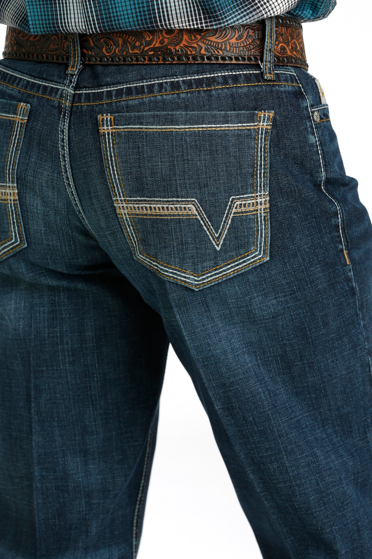 Cinch Men's Grant Relaxed Fit Bootcut Jean in Dark Stonewash