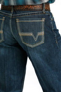 Cinch Men's Grant Relaxed Fit Bootcut Jean in Dark Stonewash