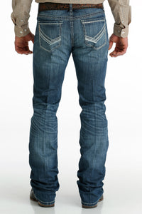 Cinch Men's Ian Slim Fit Jean in Medium Stonewash