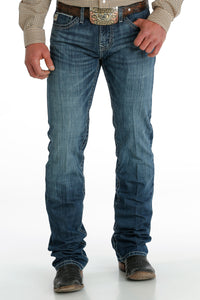 Cinch Men's Ian Slim Fit Jean in Medium Stonewash