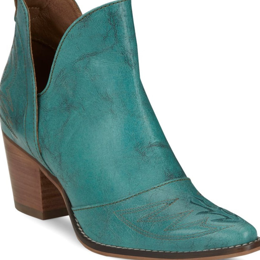 Nocona Women's Micki Turquoise Cowhide Western Bootie
