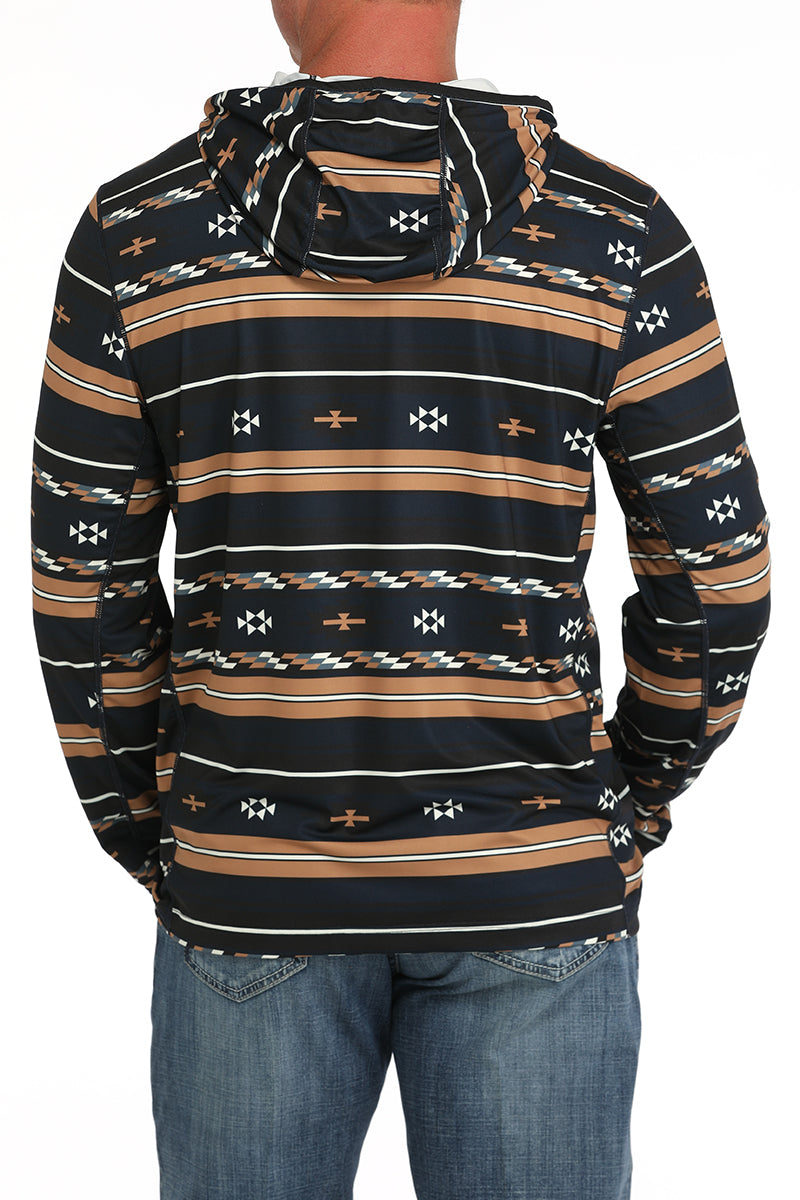 Cinch Men's Southwestern Arenaflex Performance Hoodie in Dark Navy