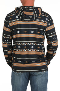 Cinch Men's Southwestern Arenaflex Performance Hoodie in Dark Navy