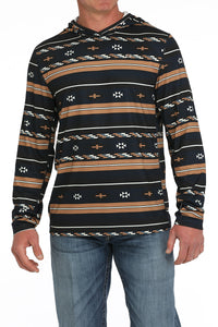 Cinch Men's Southwestern Arenaflex Performance Hoodie in Dark Navy
