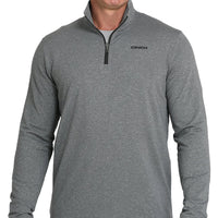 Cinch Men's L/S Arenaflex Quarter Zip Pullover in Charcoal