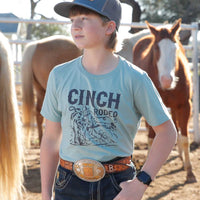 Cinch Boy's CINCH Rodeo Graphic T-Shirt in Mint Green