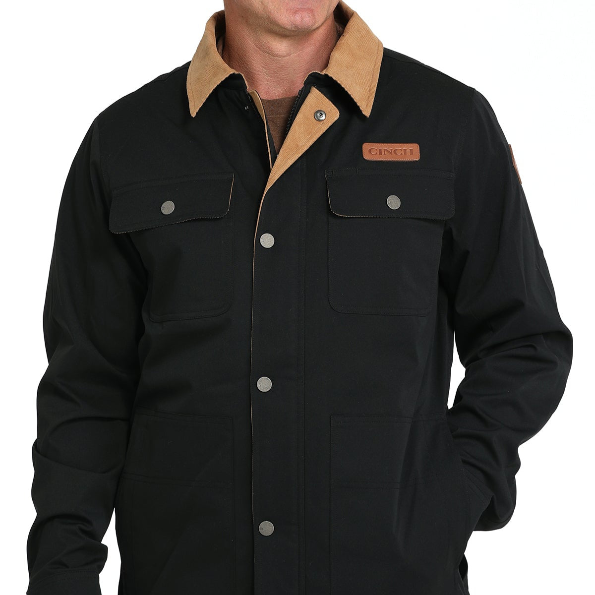 Cinch Men's Barn Coat in Black