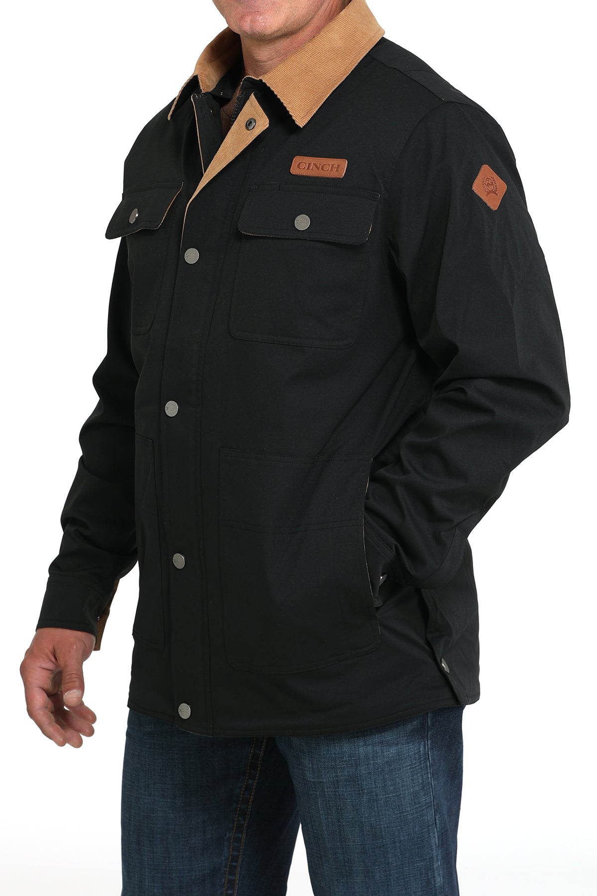 Cinch Men's Barn Coat in Black