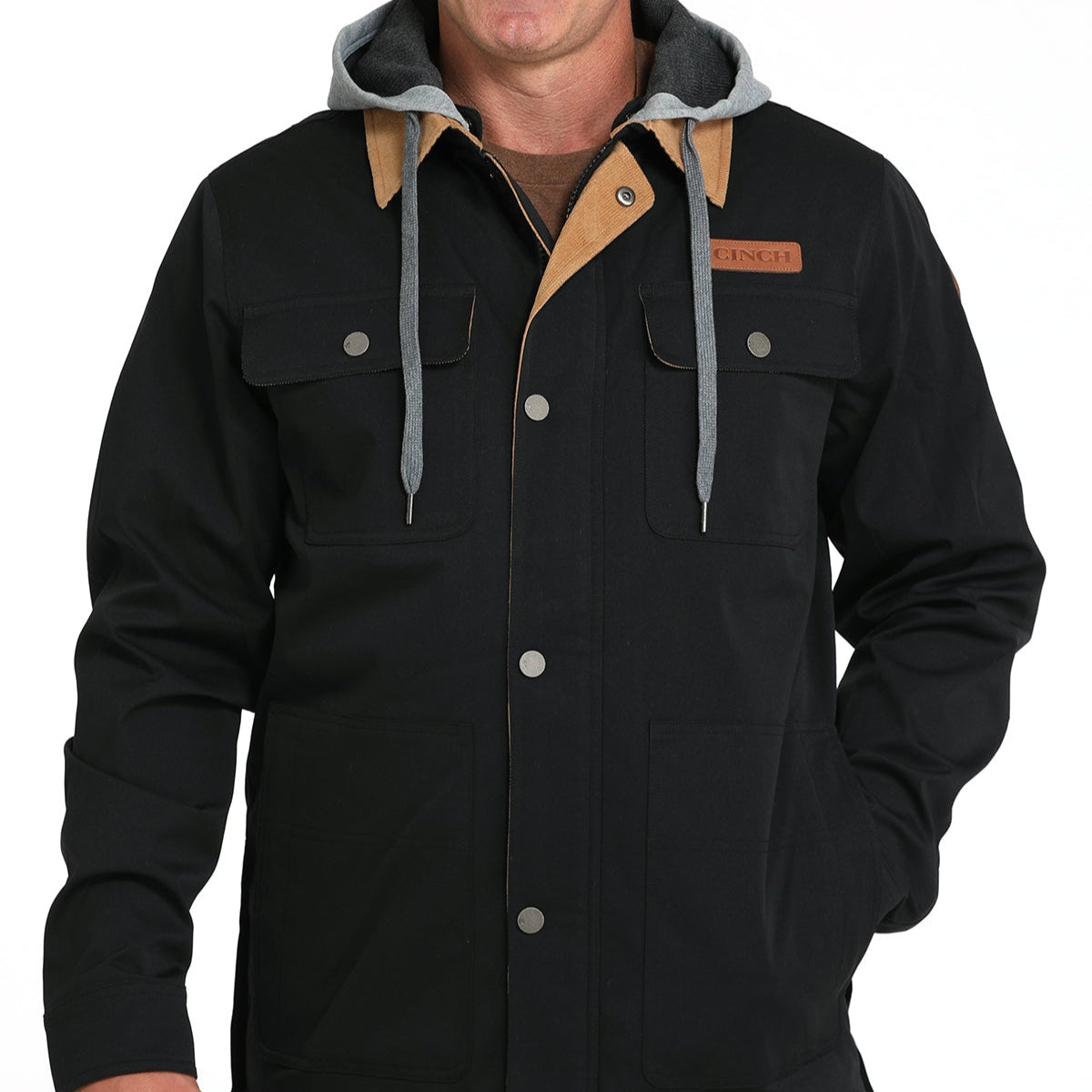 Cinch Men's Barn Coat in Black
