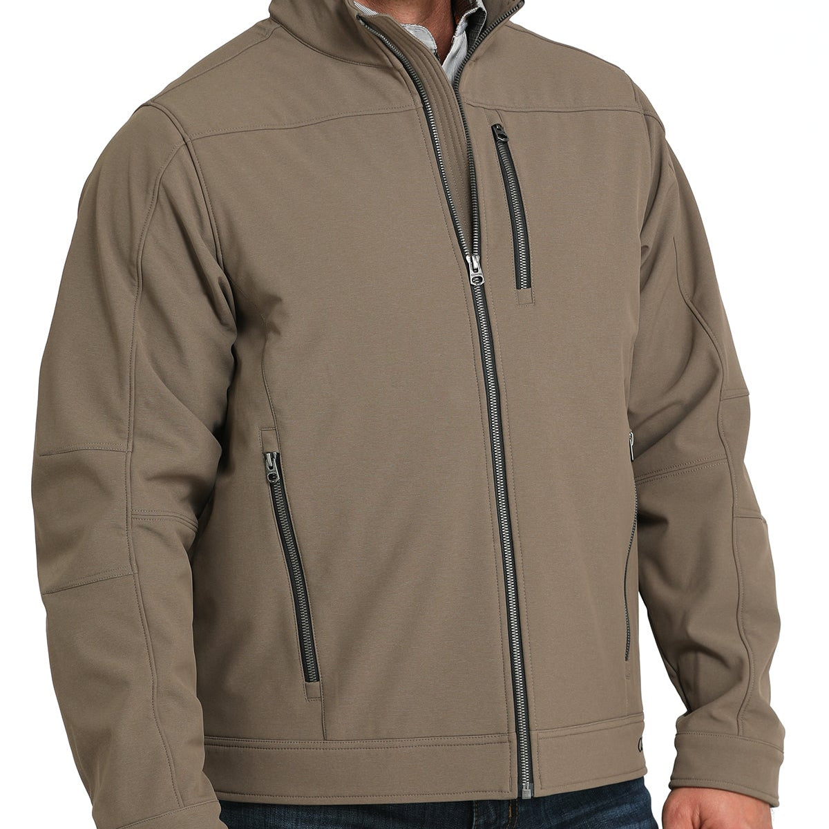 Cinch Men's Concealed Carry Bonded Jacket in Light Brown