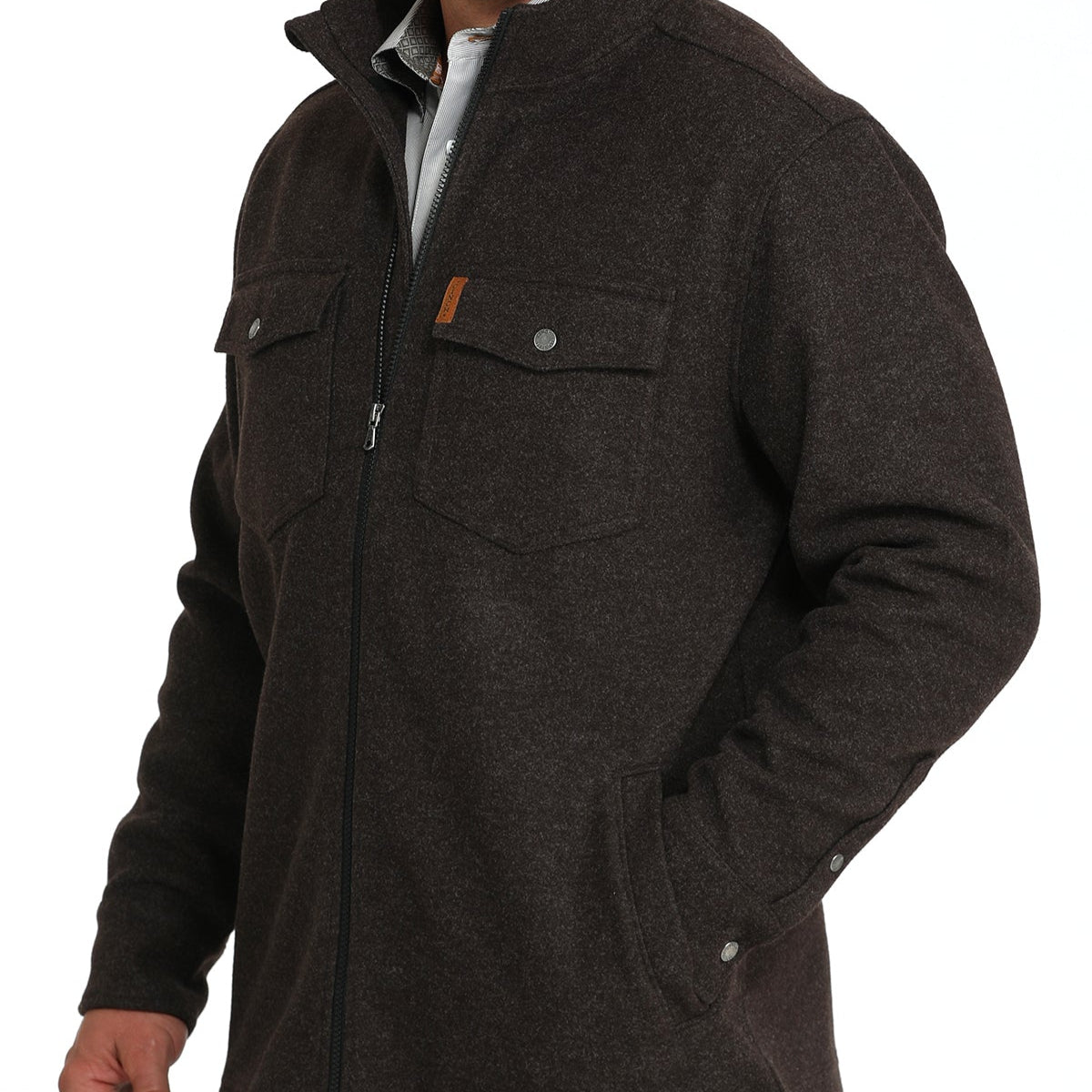 Cinch Men's Shirt Jacket in Brown