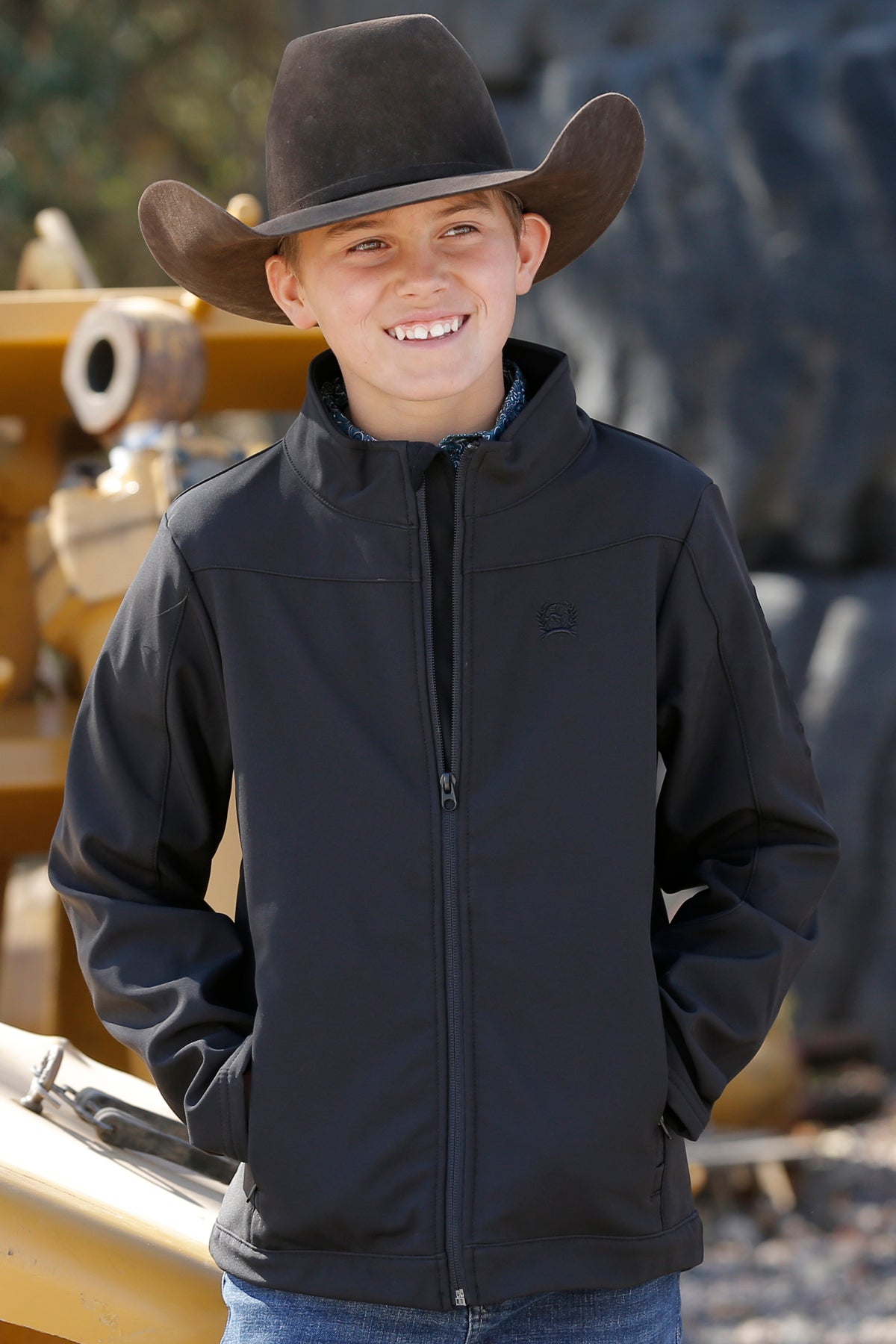 Cinch Youth Boy's Bonded Jacket in Black