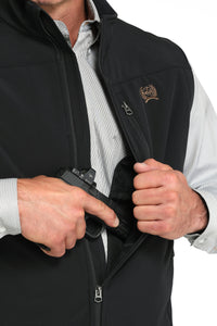 Cinch Men's Concealed Carry Bonded Vest in Black/Gold