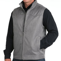 Cinch Men's Solid Concealed Carry Bonded Vest in Charcoal