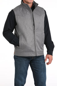 Cinch Men's Solid Concealed Carry Bonded Vest in Charcoal