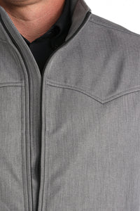 Cinch Men's Solid Concealed Carry Bonded Vest in Charcoal