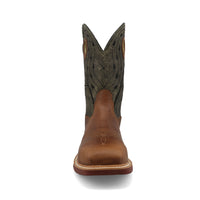 Twisted X Men's 12" Western Nano Toe Work Boot in Lion & Dark Olive