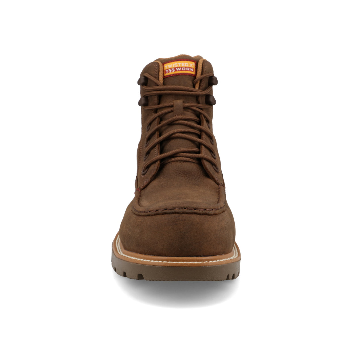 Twisted X Men's 6" Lace Up Work Boot Nano Safety Toe in Oak