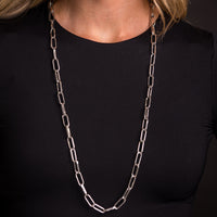 West & Co. Burnished Silver Medium Chain Link Multi-Way Necklace