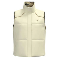 Hooey Women's Reversible Puffer Vest in Cream Saddle Blanket