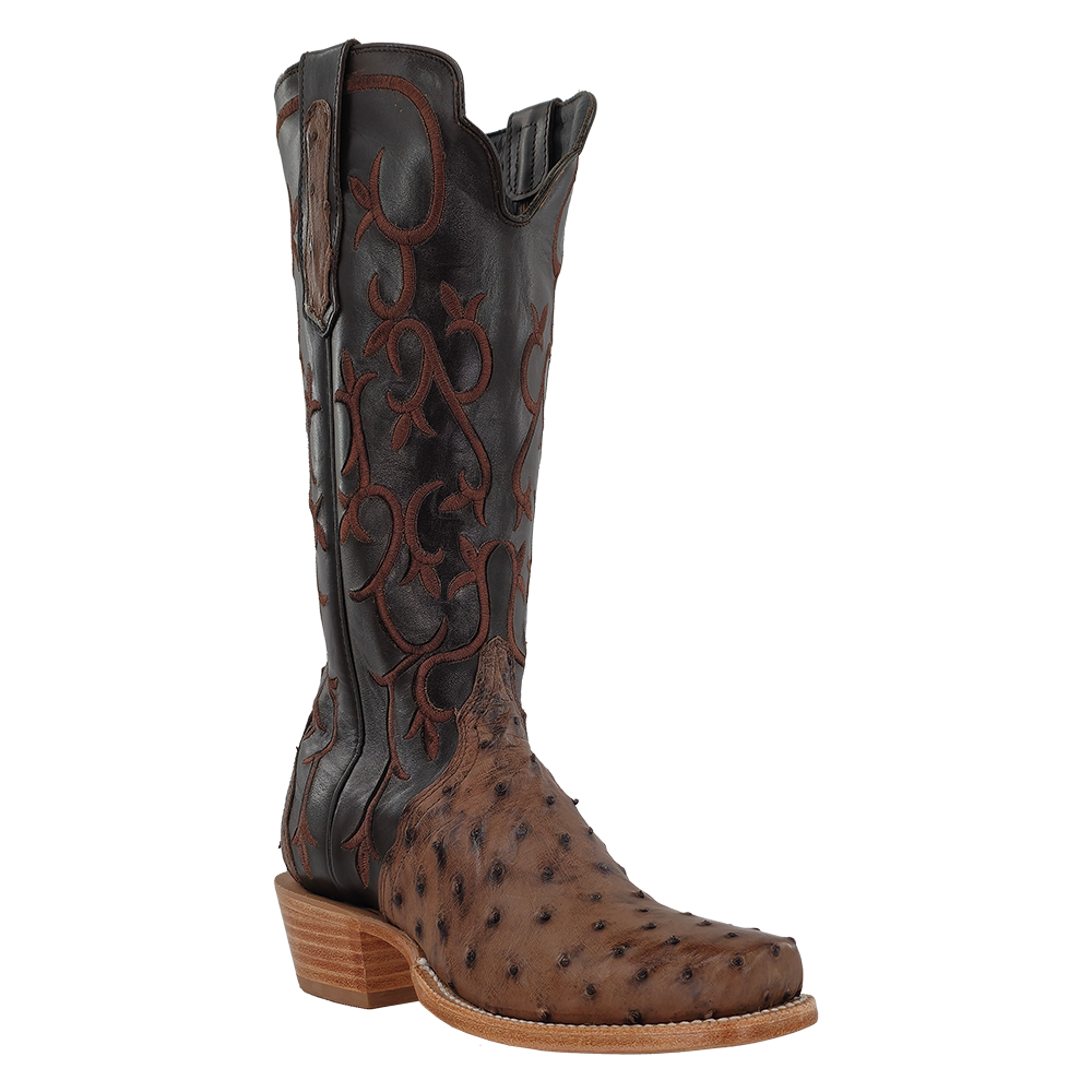 R. Watson Women's Full Quill Ostrich Triad Cutter Toe Western Boot
