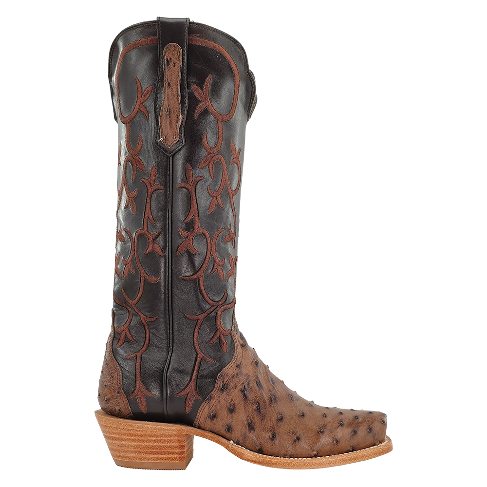 R. Watson Women's Full Quill Ostrich Triad Cutter Toe Western Boot